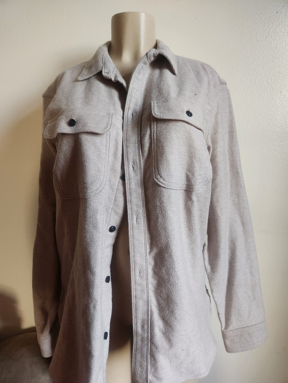 Everlane Light Beige Men's Overshirt Jacket